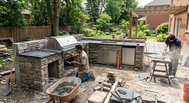 Outdoor Kitchen Installation in Conroe, TX