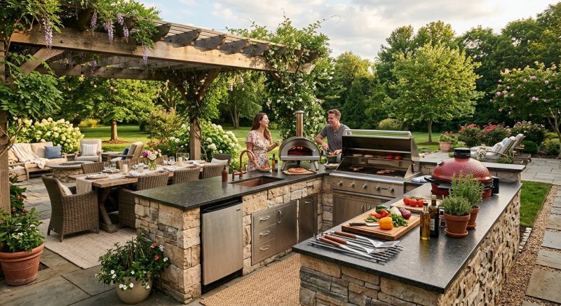 Outdoor Kitchen Installation in North Charleston, SC