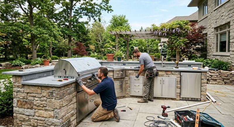 Outdoor Kitchen Renovation in Katy, TX